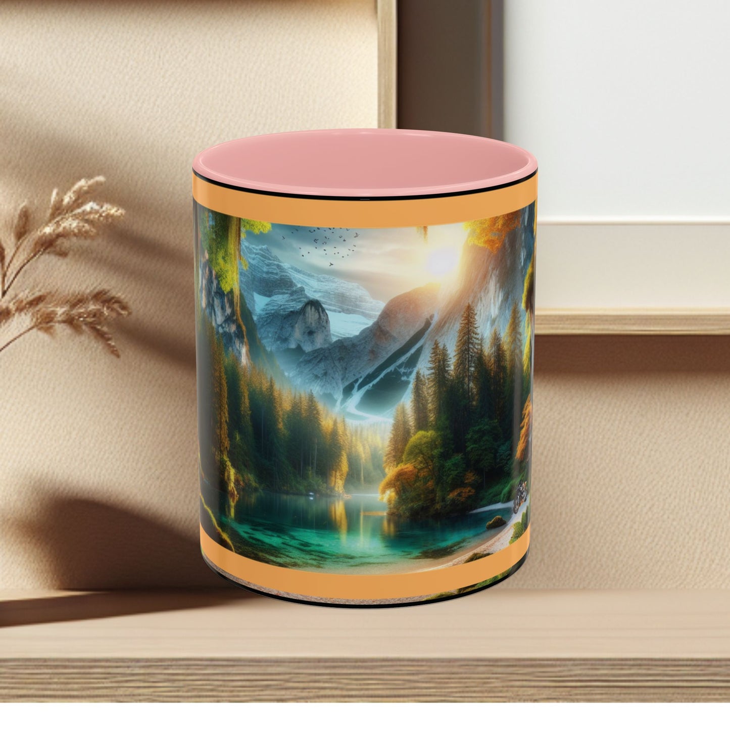 Mug: By the River-Accent Coffee Mug (11oz, 15oz)