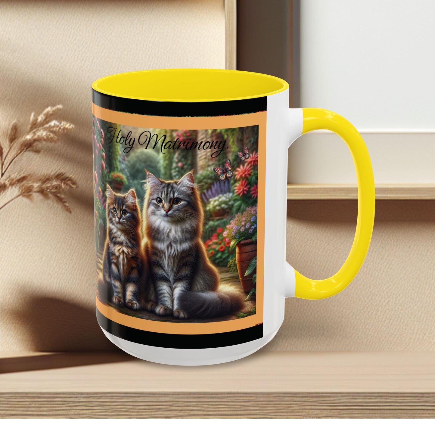 Coffee Mug Cat Wedding
