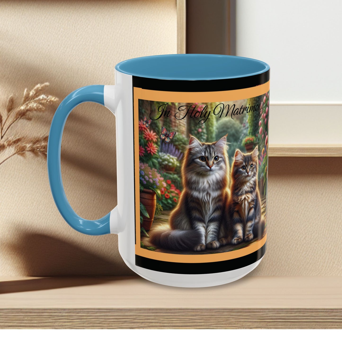 Coffee Mug Cat Wedding