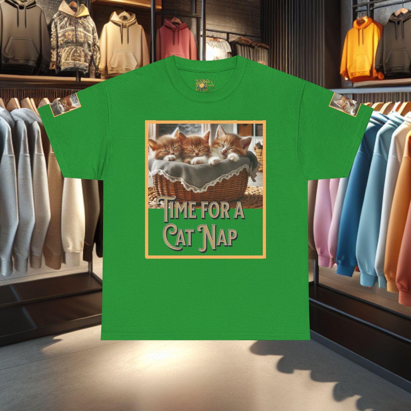 Heavy Tee- Time for a Cat Nap -Unisex Tee - Gildan 5000