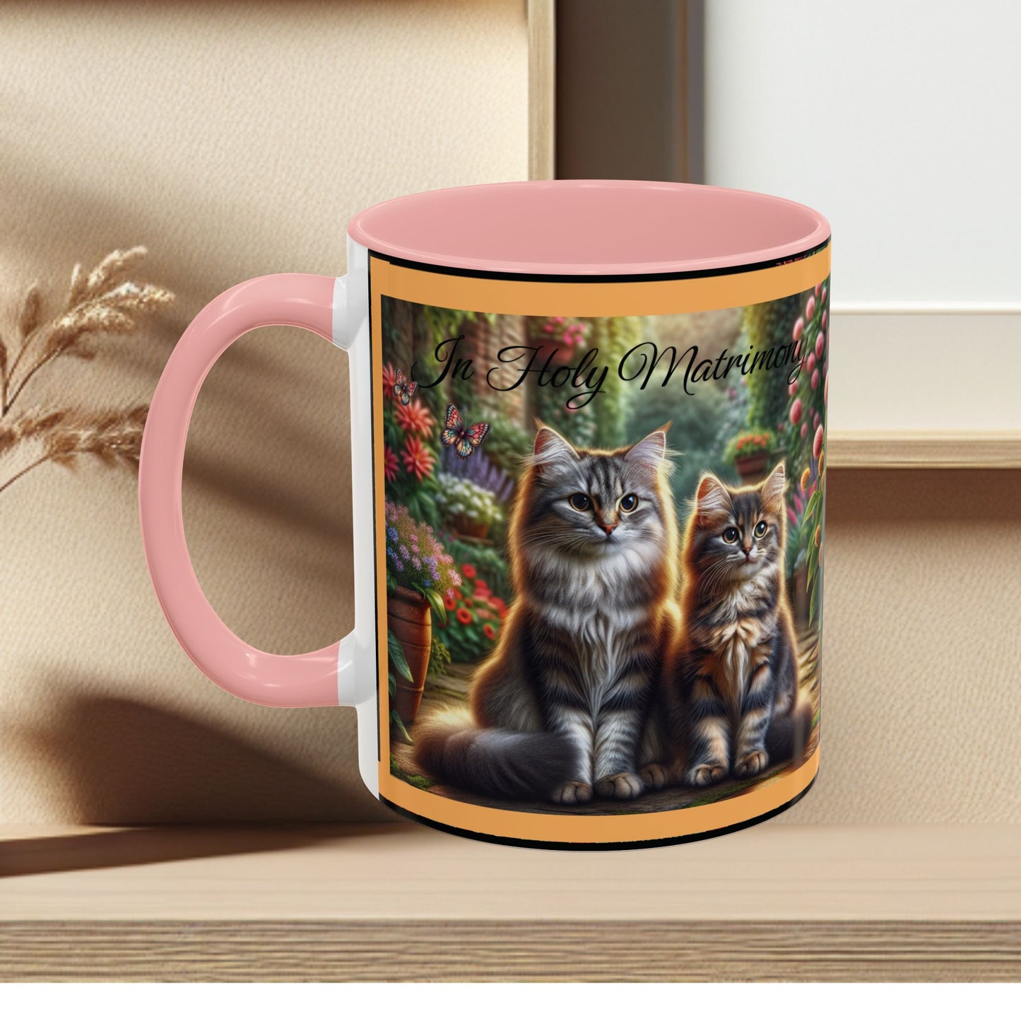 Coffee Mug Cat Wedding