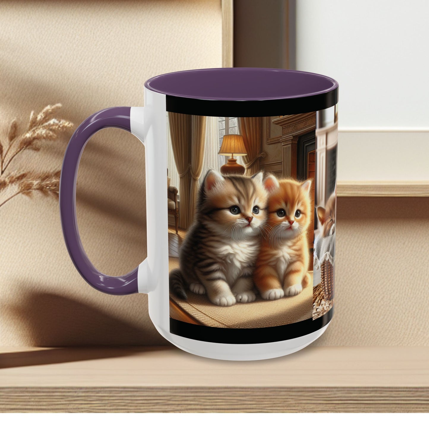 Mug- Kittens - Accent Coffee Mug (11oz, 15oz) (AOP)