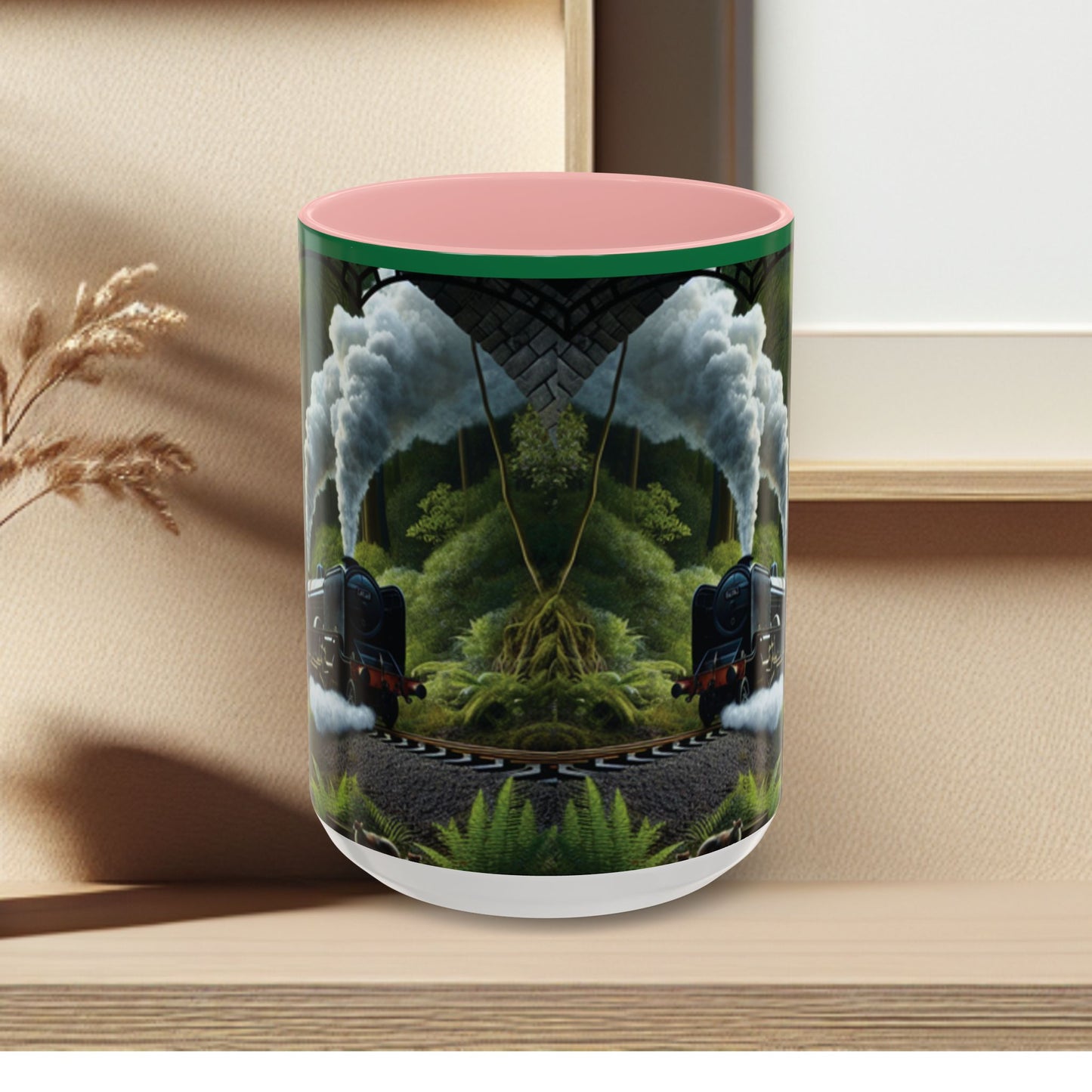 Mug - Jungle Train - Accent Coffee Mug (11oz, 15oz) (AOP)