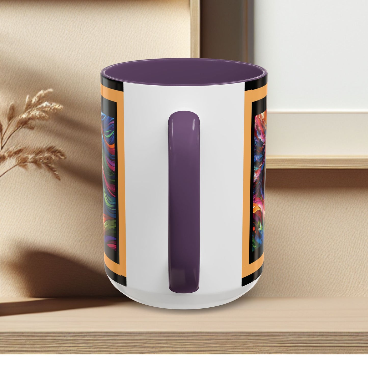 Mug Coffee Multi Color Horses 11oz 15oz