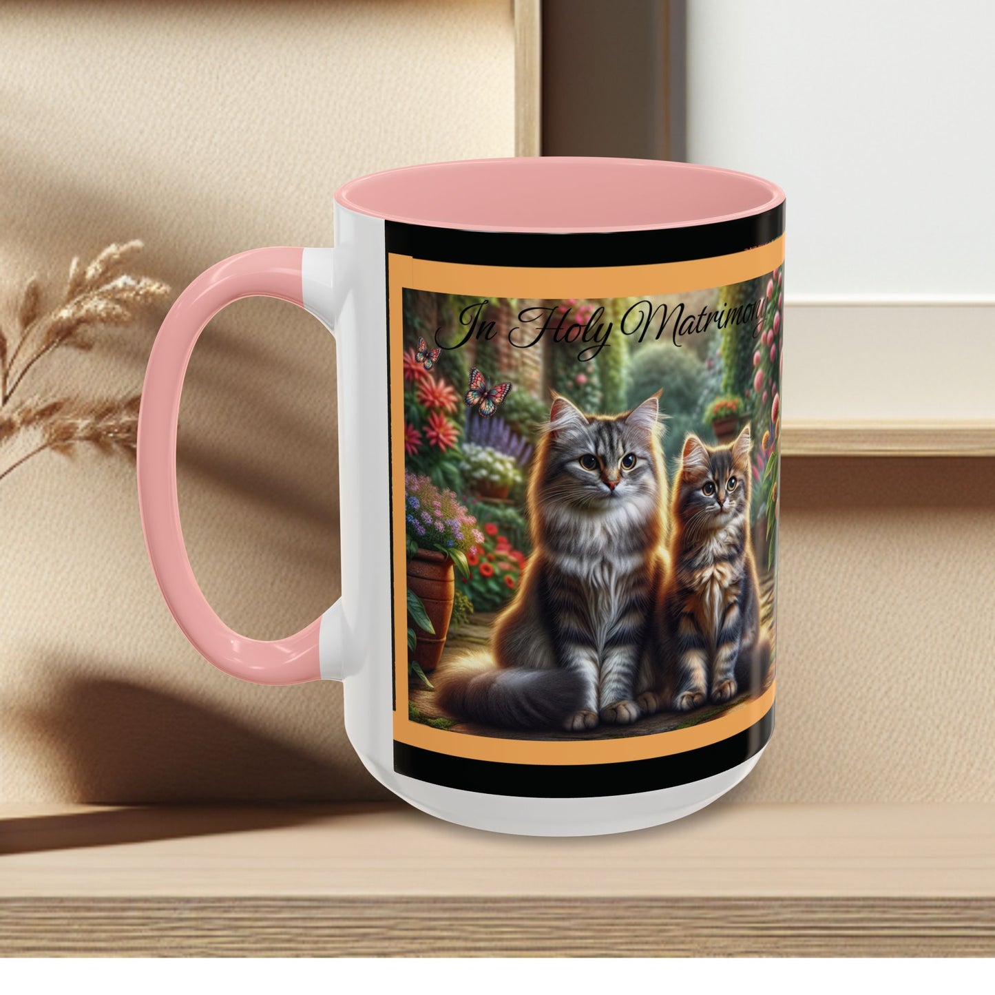 Coffee Mug Cat Wedding