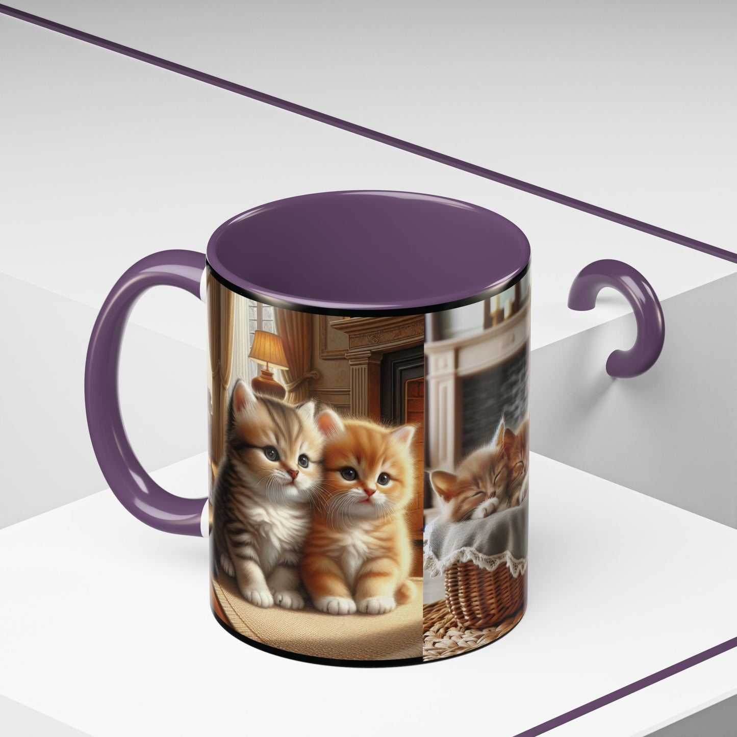 Mug- Kittens - Accent Coffee Mug (11oz, 15oz) (AOP)
