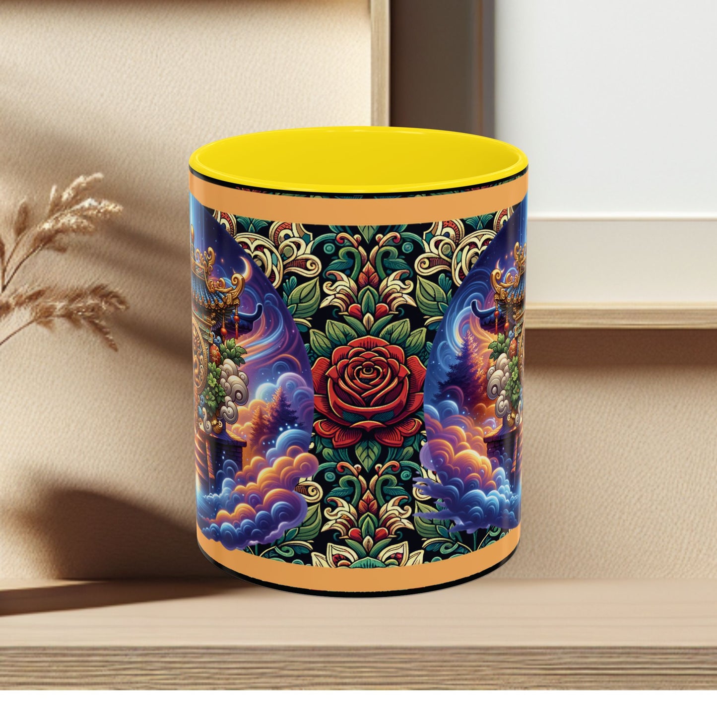 Mug Mystic Temple Rose Coffee Mug 11oz 15oz