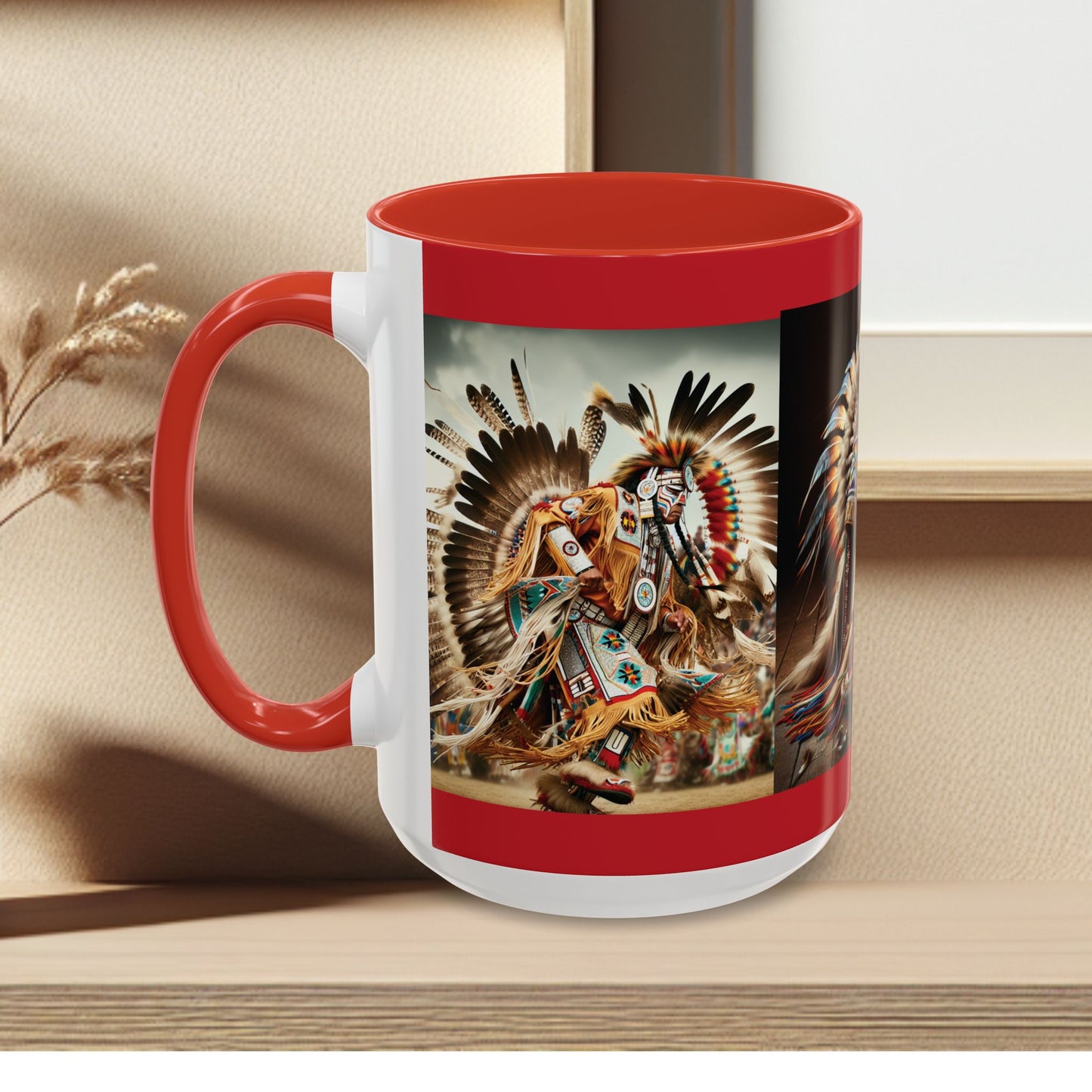 Mug- Native Dancer - Coffee Mug (11 oz, 15 oz) (AOP)