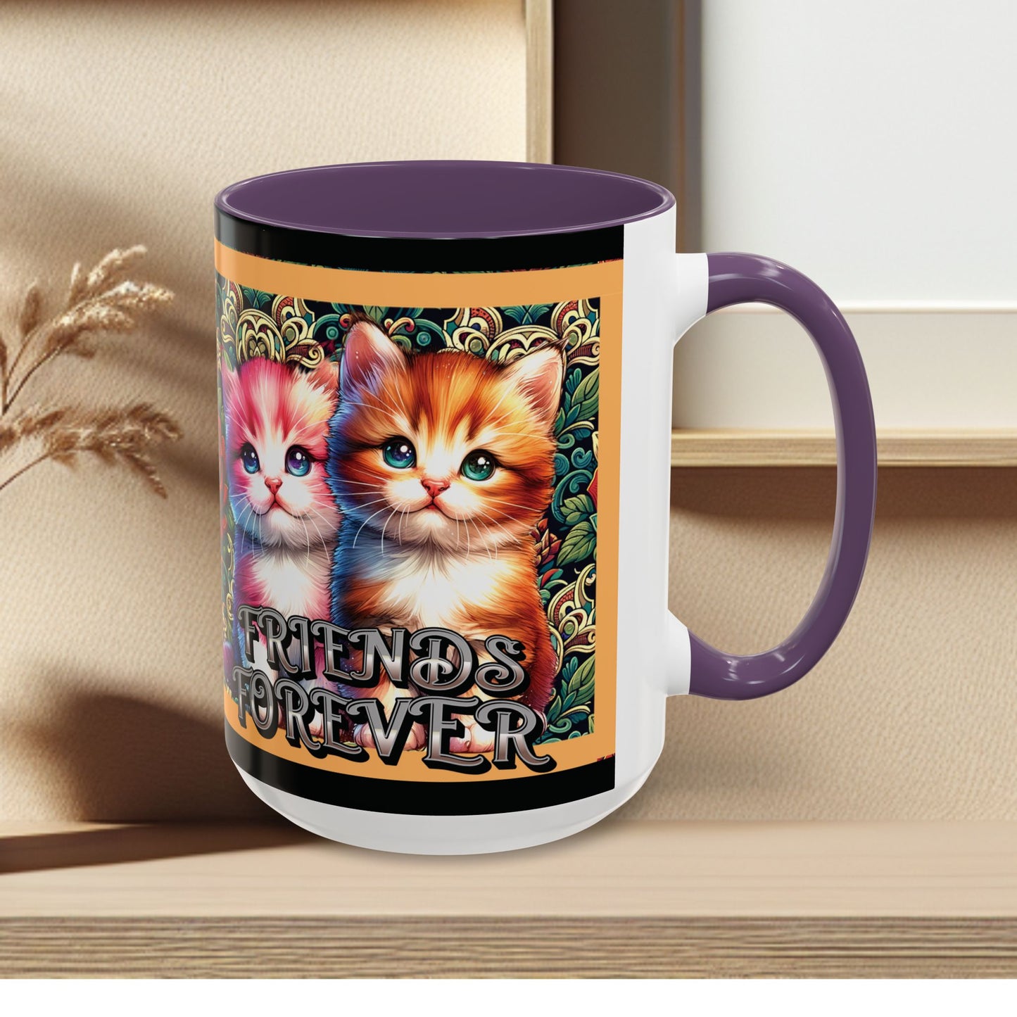 Coffee Mug Kittens Friends Forever