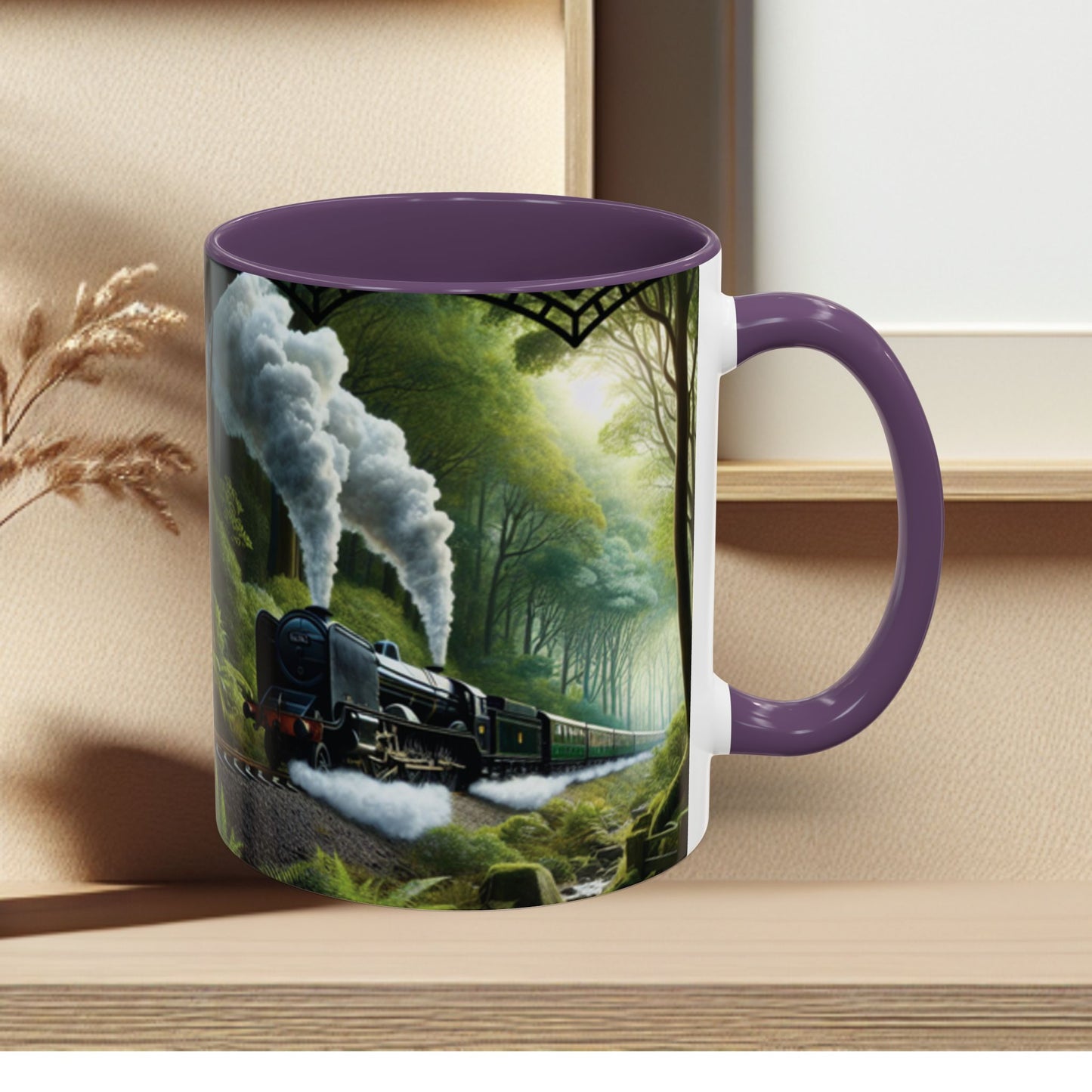 Mug - Jungle Train - Accent Coffee Mug (11oz, 15oz) (AOP)