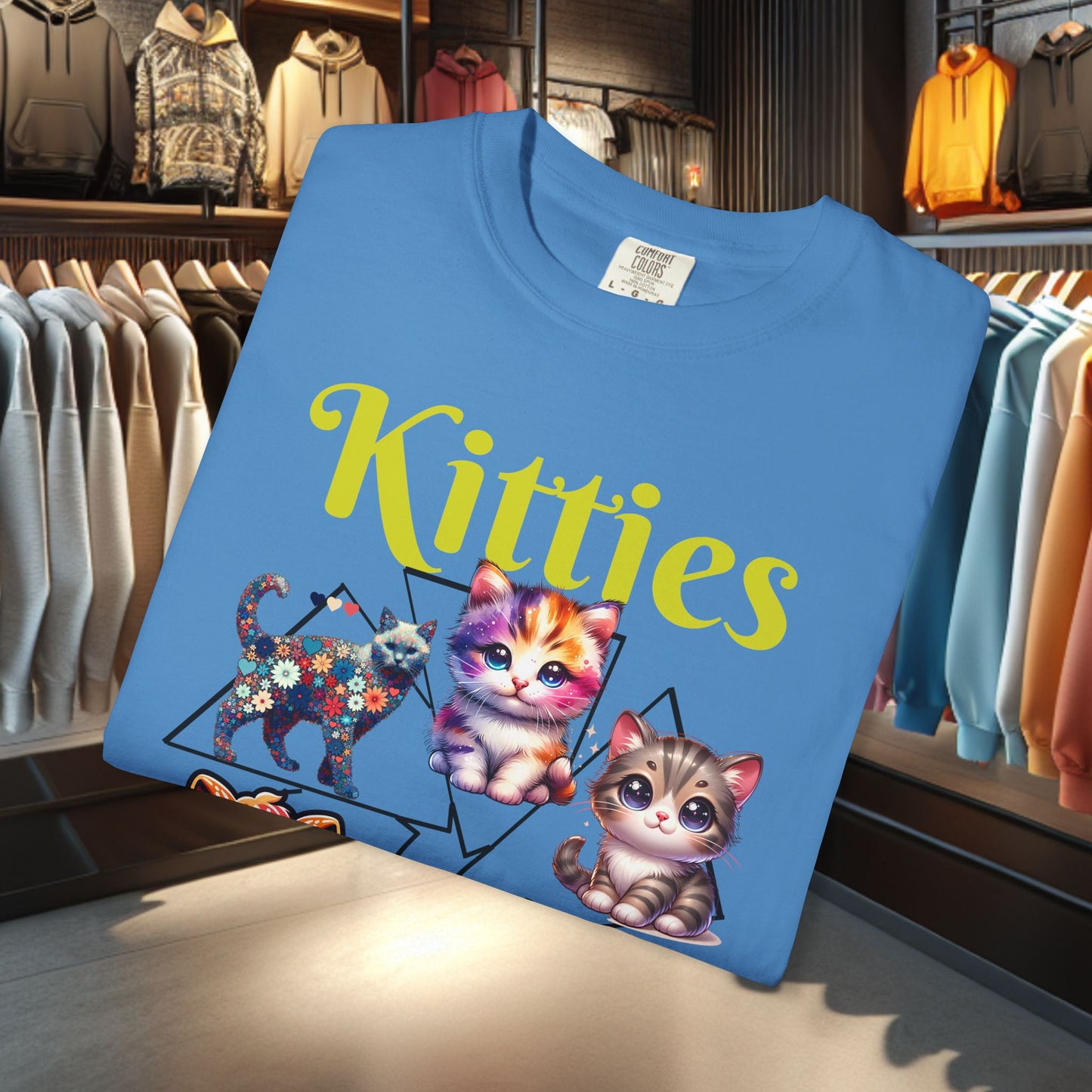 Kitties Unisex T-Shirt - Cat Lover's Gift, Cute Cats