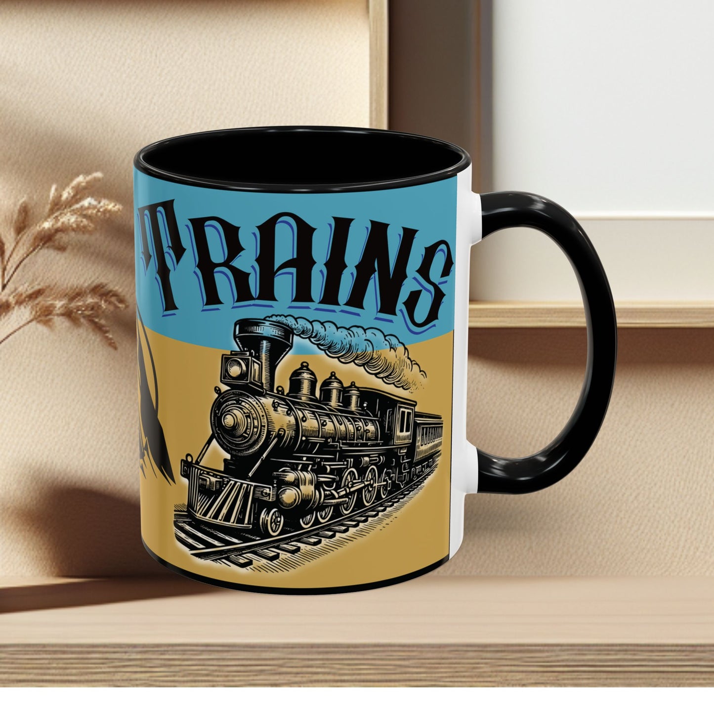 Mug-Trains Accent Coffee Mug