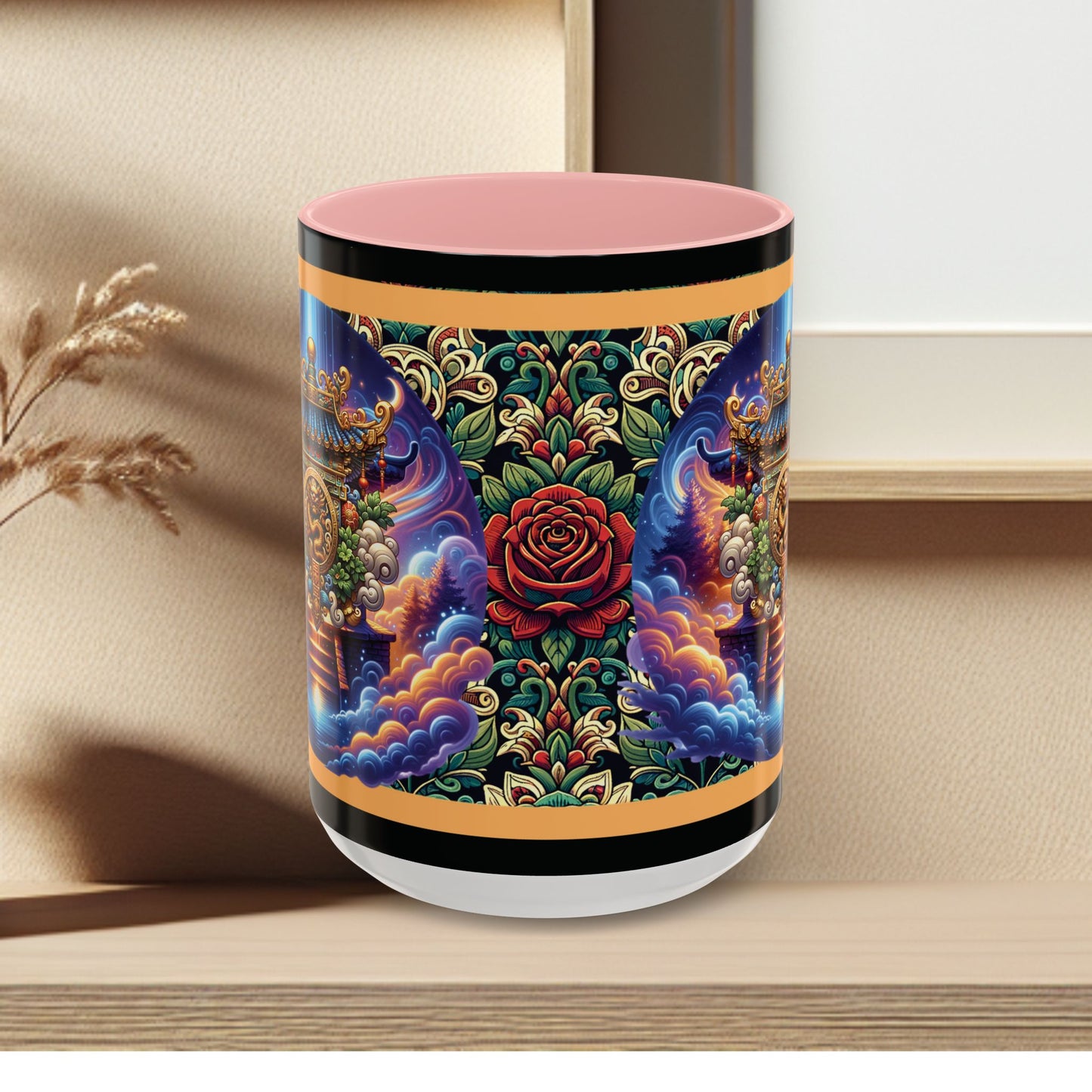 Mug Mystic Temple Rose Coffee Mug 11oz 15oz