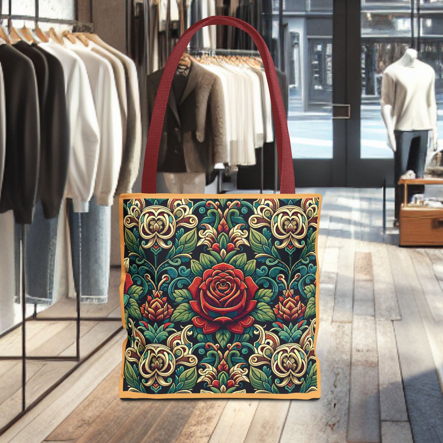 Tote Bag-Rose Garden -Tote Bag