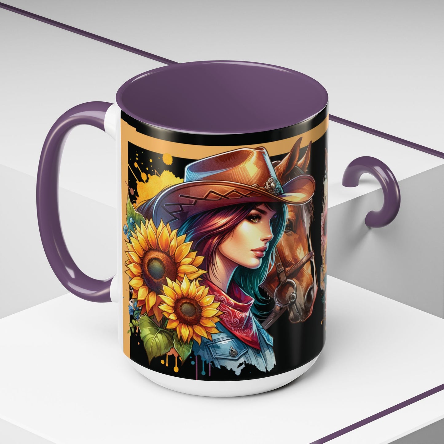 Coffee Mug Cowgirls and they're Horses