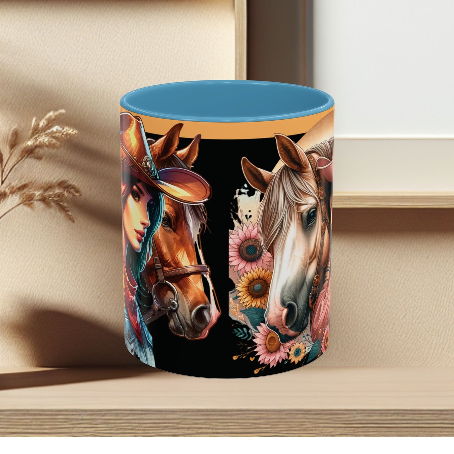 Coffee Mug Cowgirls and they're Horses