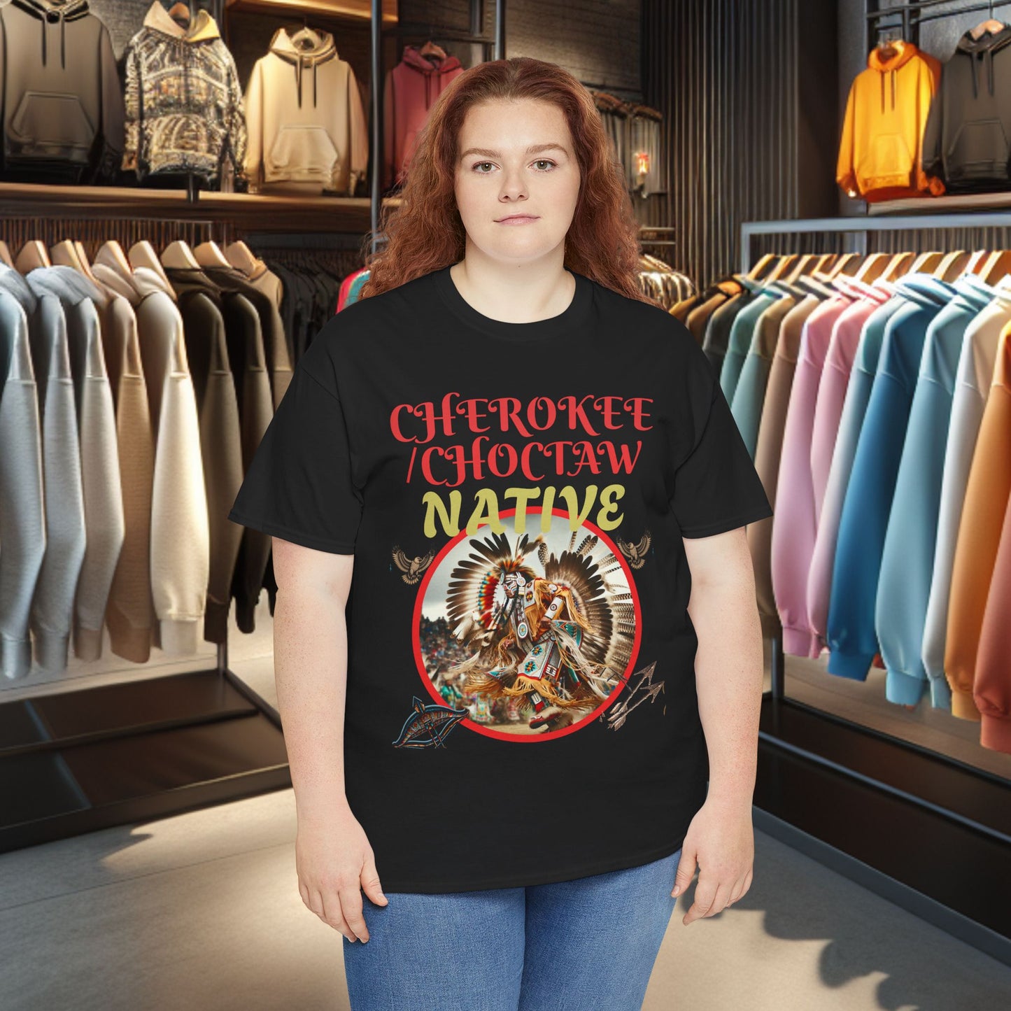 Cherokee / Choctaw Native- Heavy Cotton Tee
