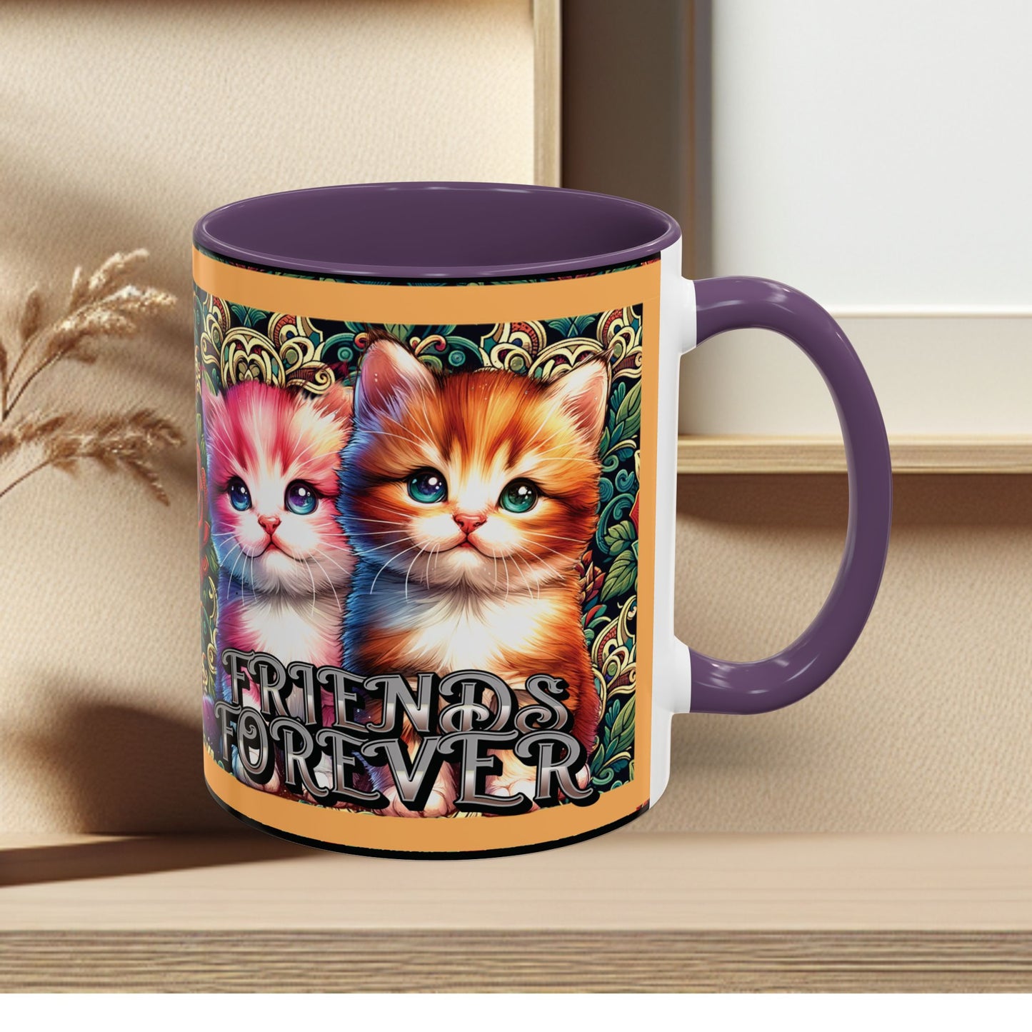 Coffee Mug Kittens Friends Forever