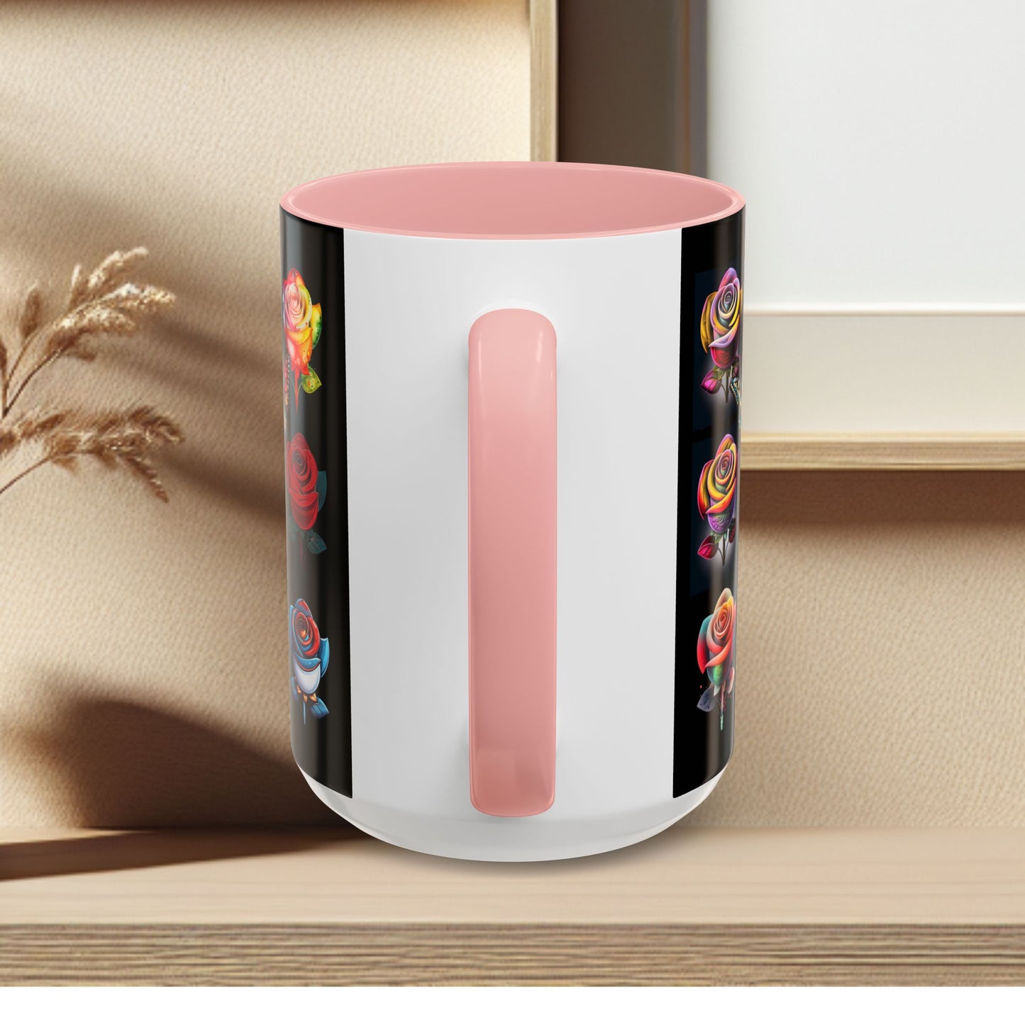 Floral Accent Mug - Perfect Gift for Garden Lovers