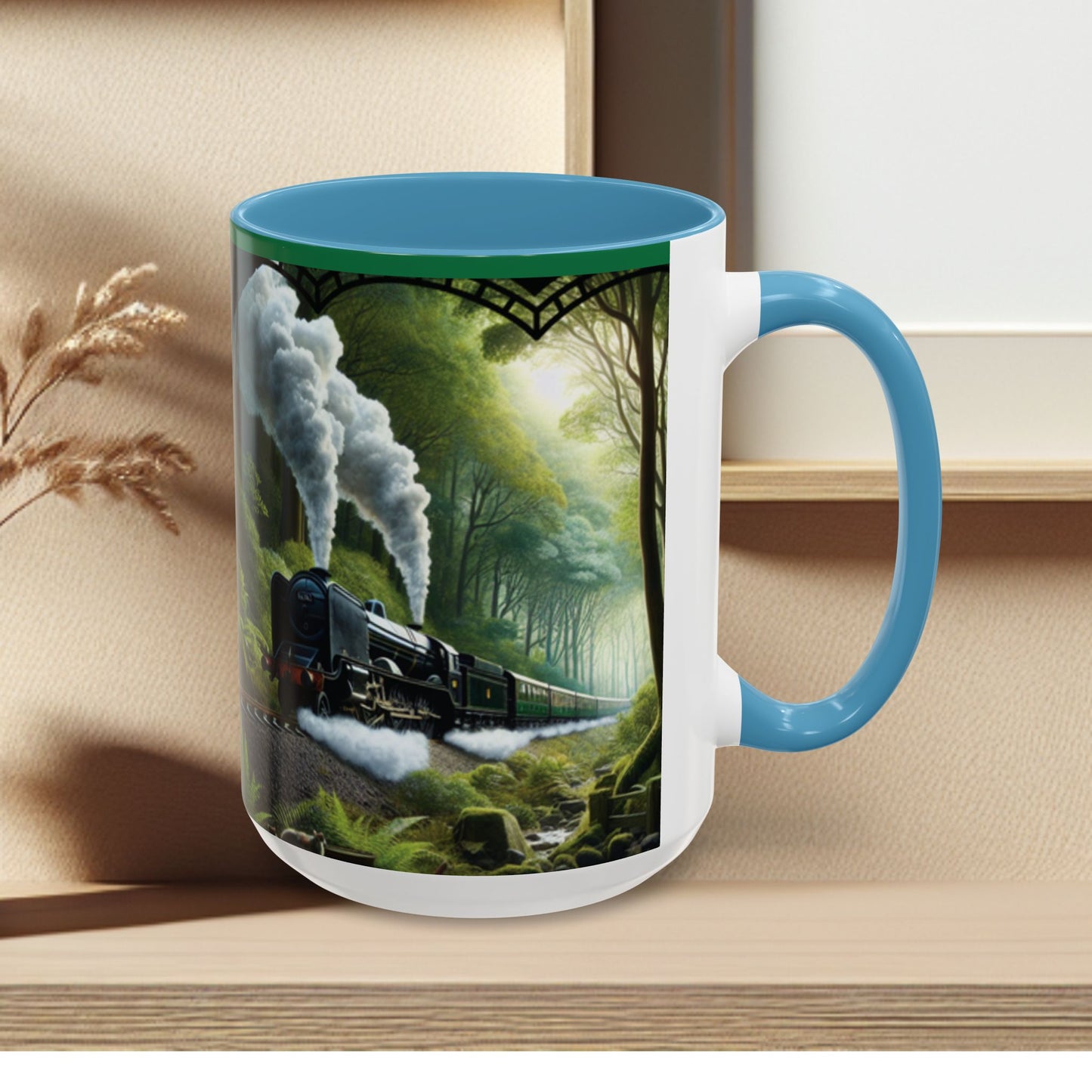 Mug - Jungle Train - Accent Coffee Mug (11oz, 15oz) (AOP)