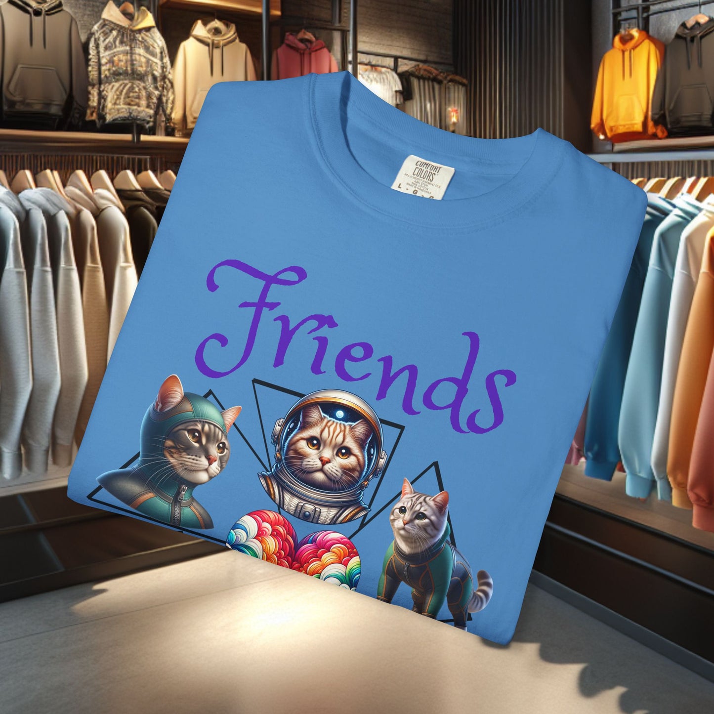 Cat Friends T-Shirt - Cat Lover's Gift