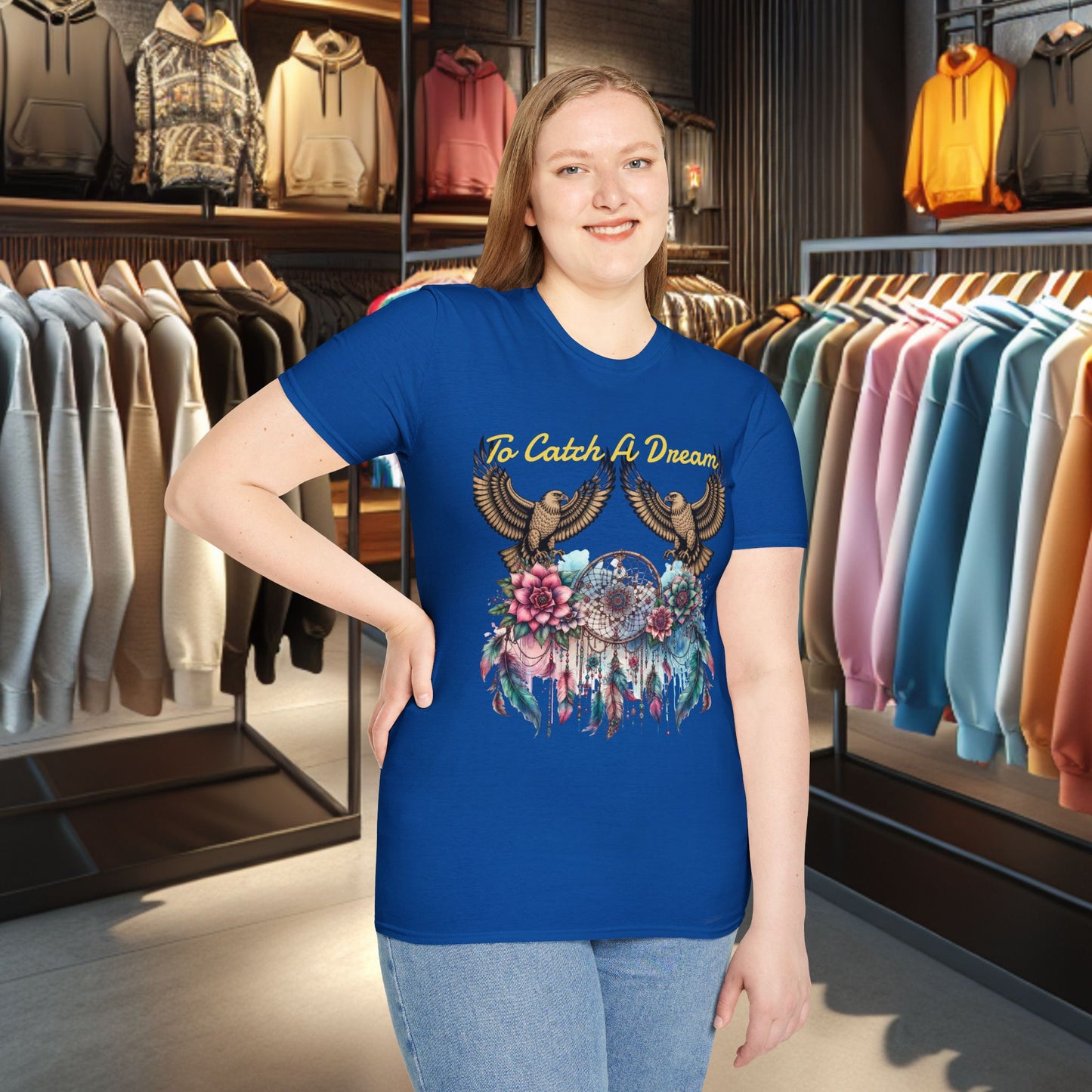 Dreamcatcher Unisex T-Shirt - To Catch A Dream - Dreamcatcher & Egals