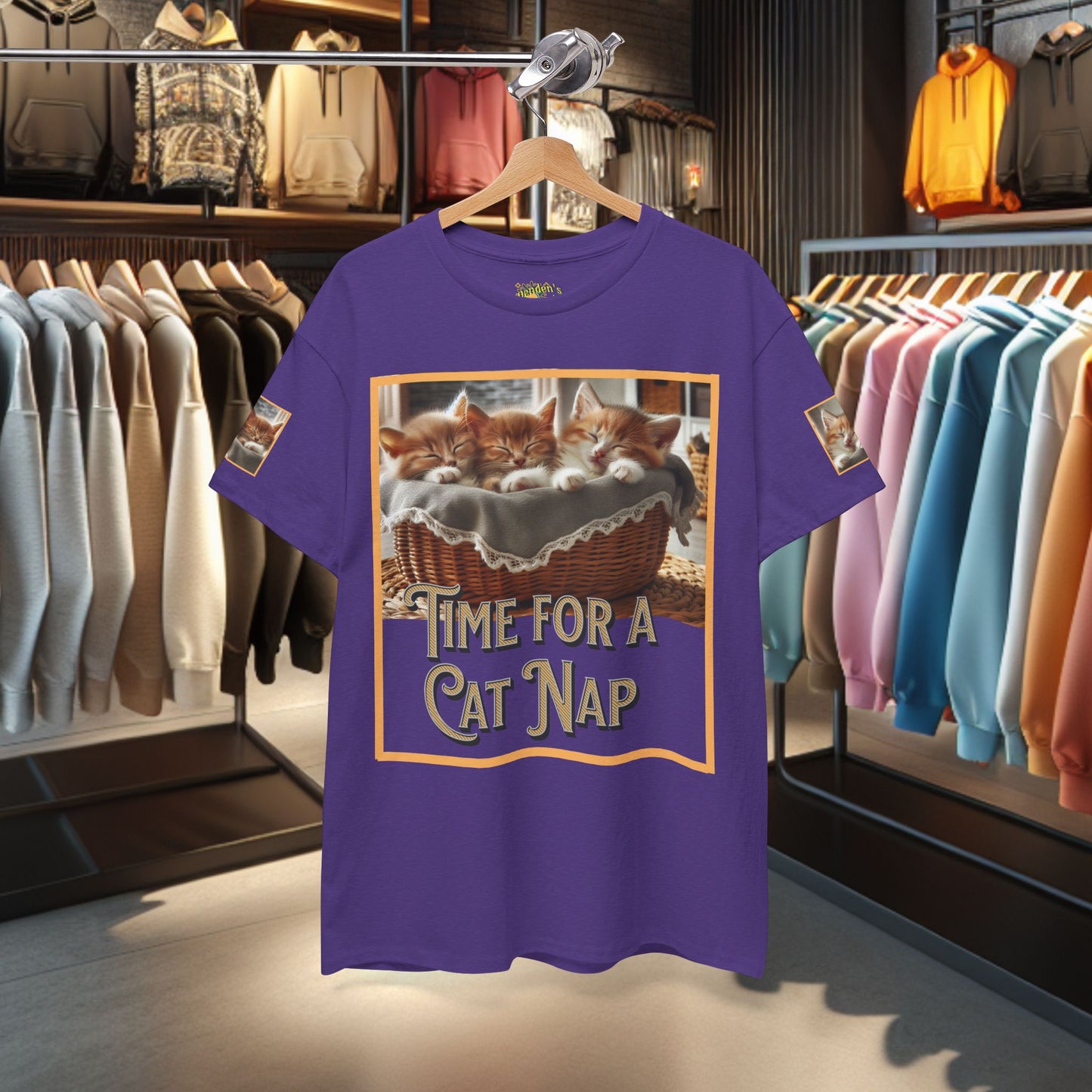 Heavy Tee- Time for a Cat Nap -Unisex Tee - Gildan 5000