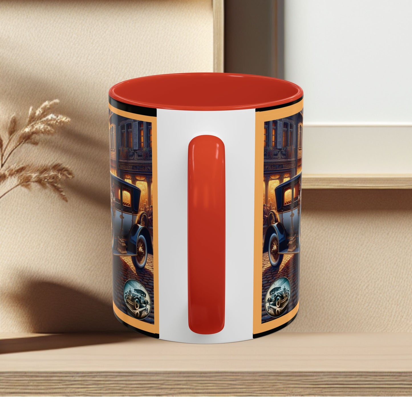 Mug-Blue Classic Car - Accent Coffee Mug (11oz, 15oz)