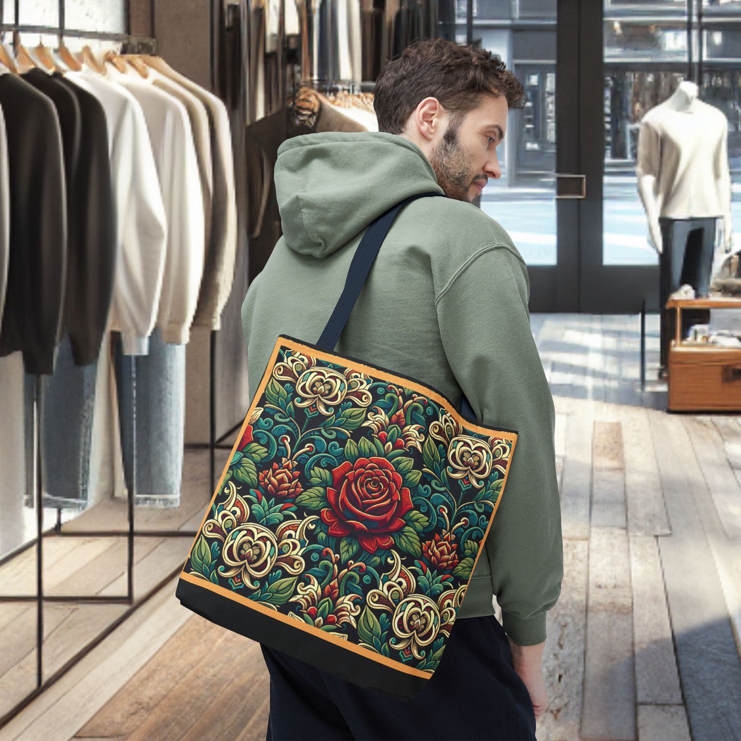 Tote Bag-Rose Garden -Tote Bag