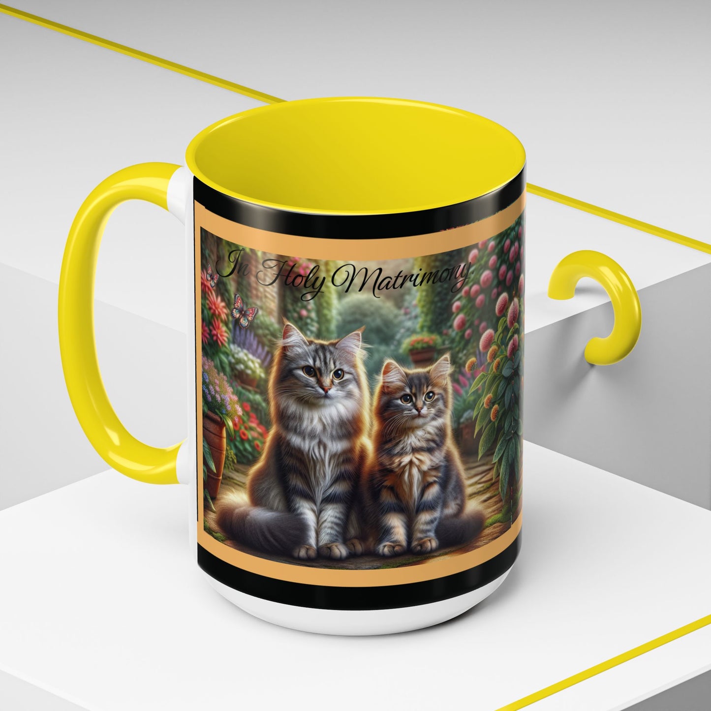 Coffee Mug Cat Wedding