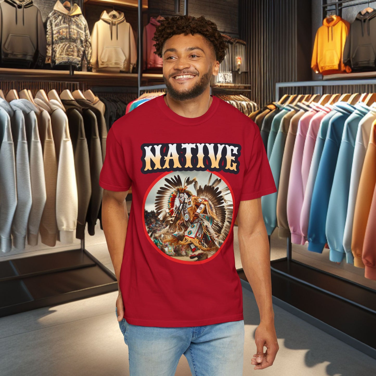 Unisex T-shirt - Native Dancer - Tee Shirt-