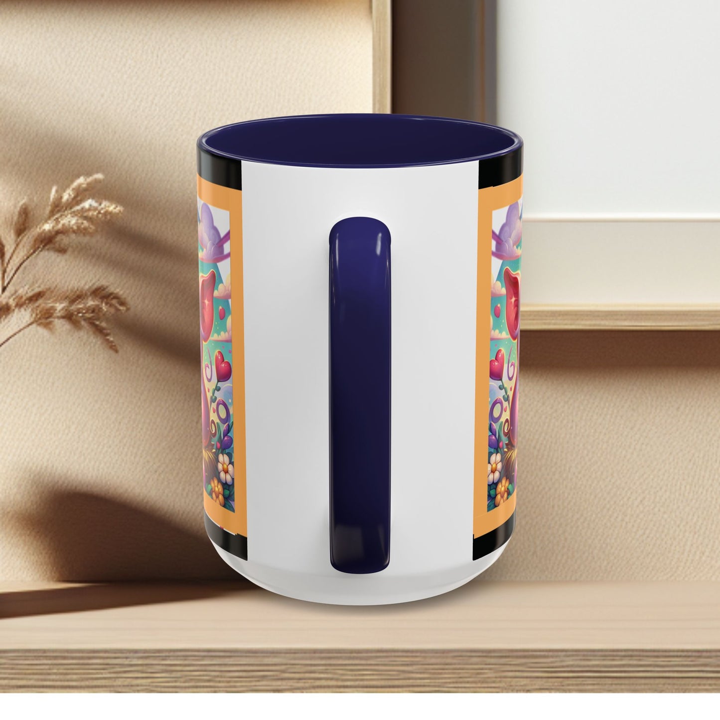 Coffee Mug Love Pigs Picknick 11, 15oz