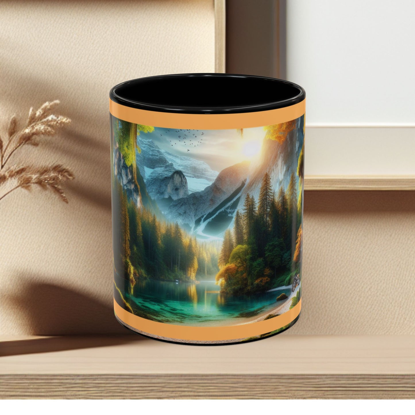 Mug: By the River-Accent Coffee Mug (11oz, 15oz)
