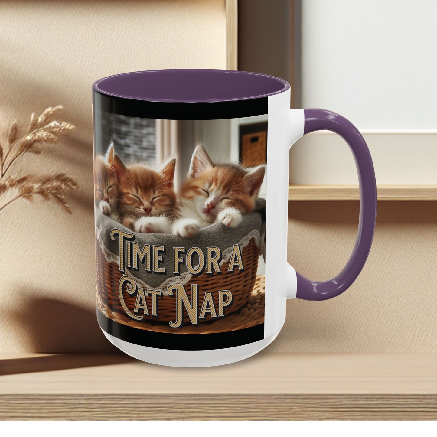 Coffee Mug - Time for a Cat Nap Accent (11, 15oz)