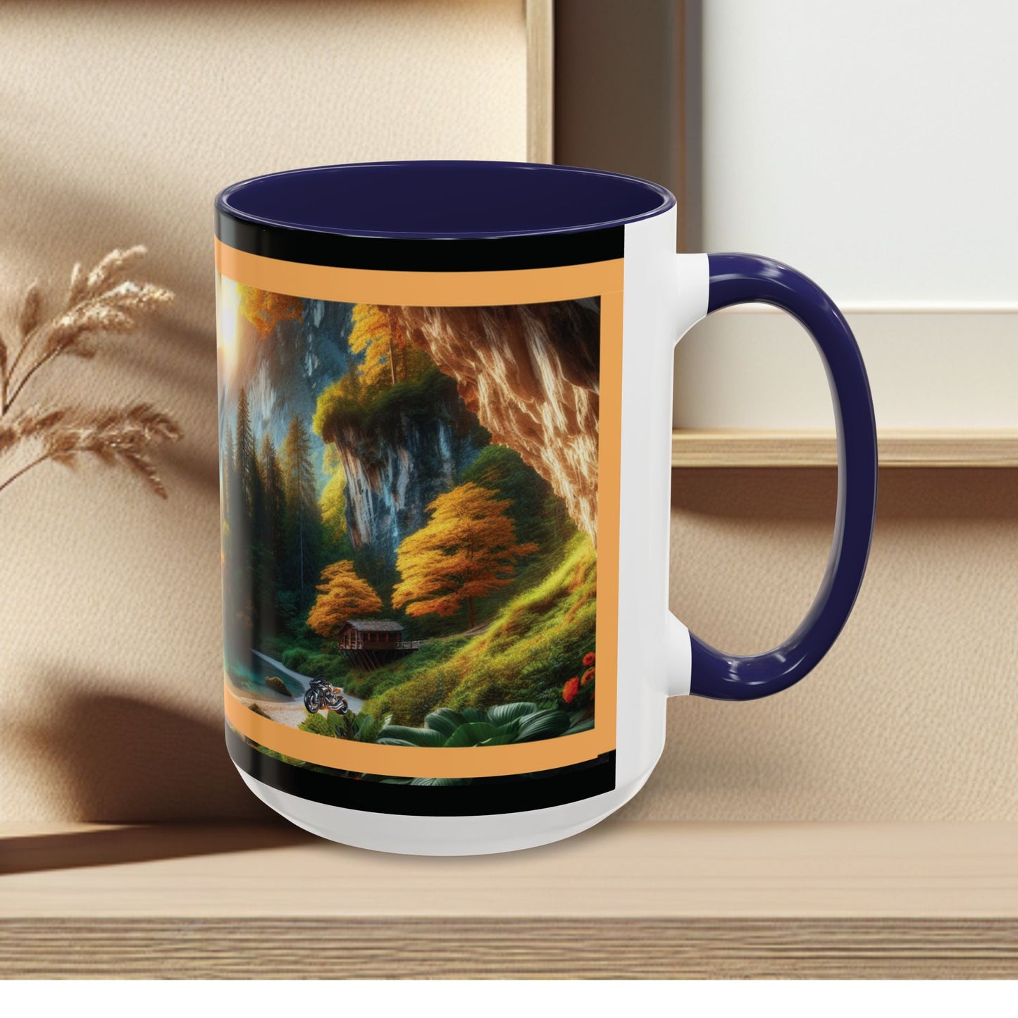 Mug: By the River-Accent Coffee Mug (11oz, 15oz)
