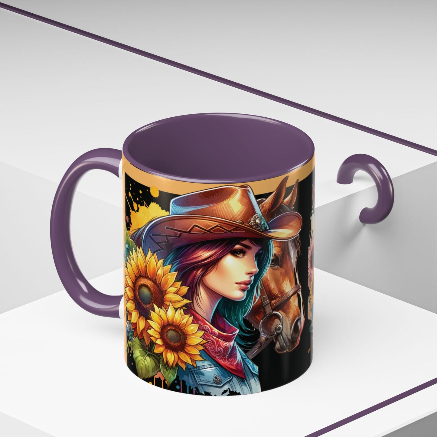 Coffee Mug Cowgirls and they're Horses
