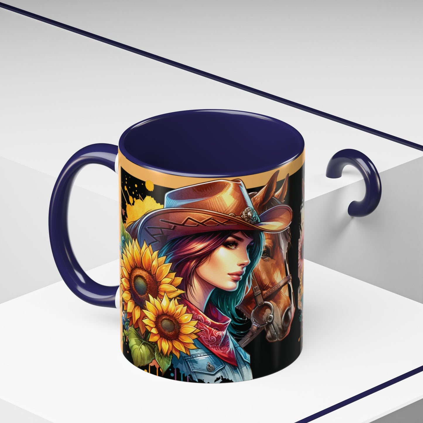Coffee Mug Cowgirls and they're Horses