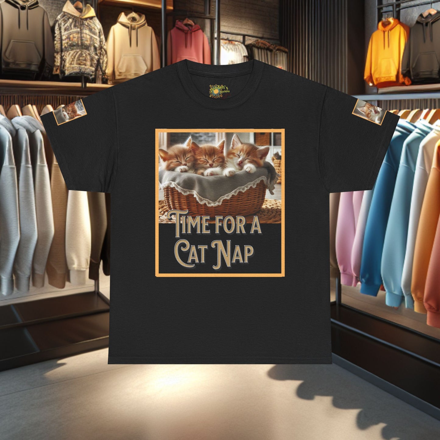 Heavy Tee- Time for a Cat Nap -Unisex Tee - Gildan 5000