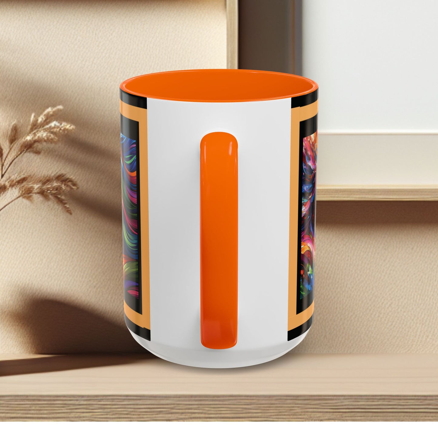 Mug Coffee Multi Color Horses 11oz 15oz