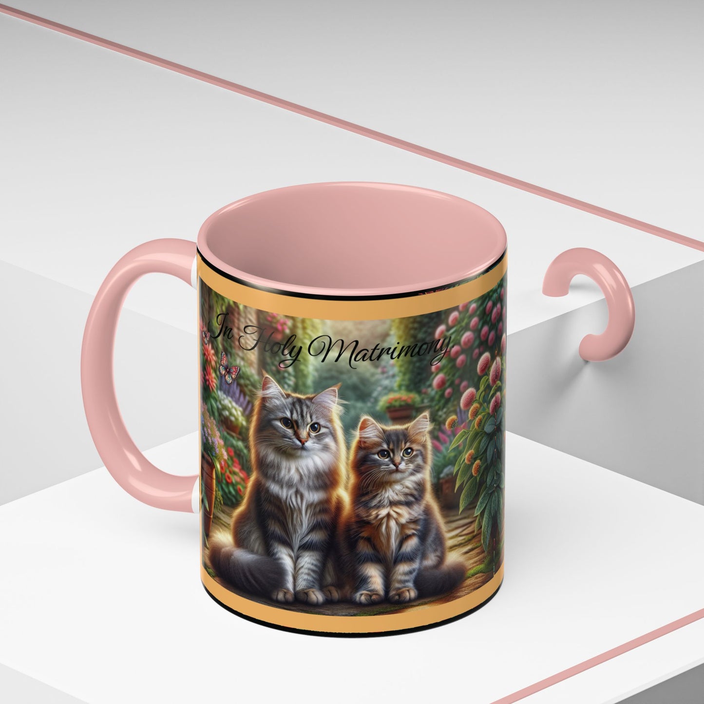 Coffee Mug Cat Wedding