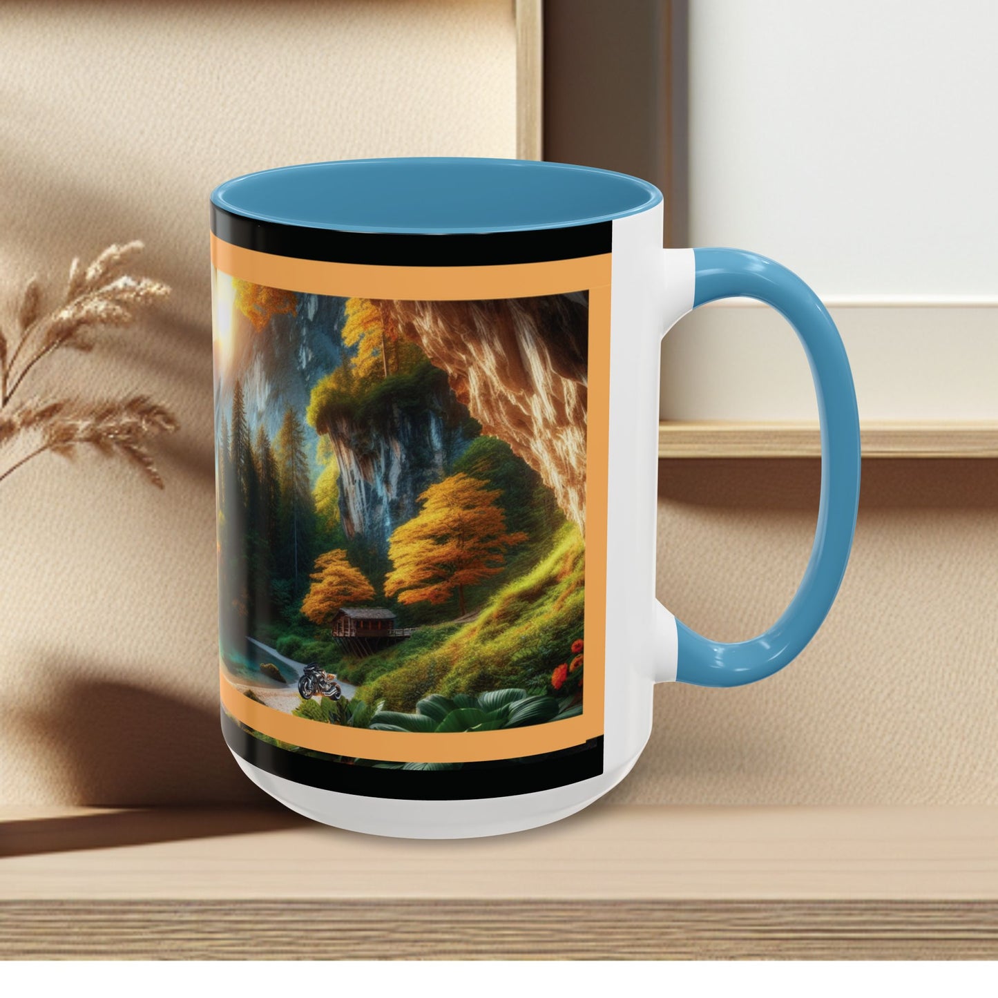 Mug: By the River-Accent Coffee Mug (11oz, 15oz)