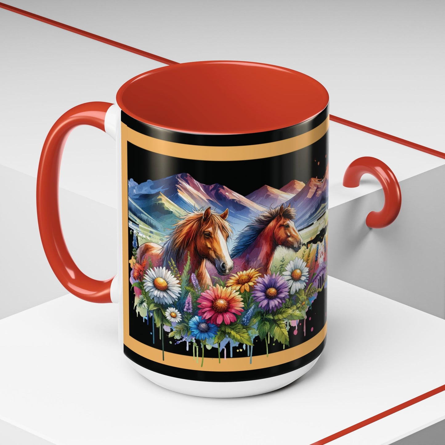 Mug Coffee Wild Horses 11oz 15oz