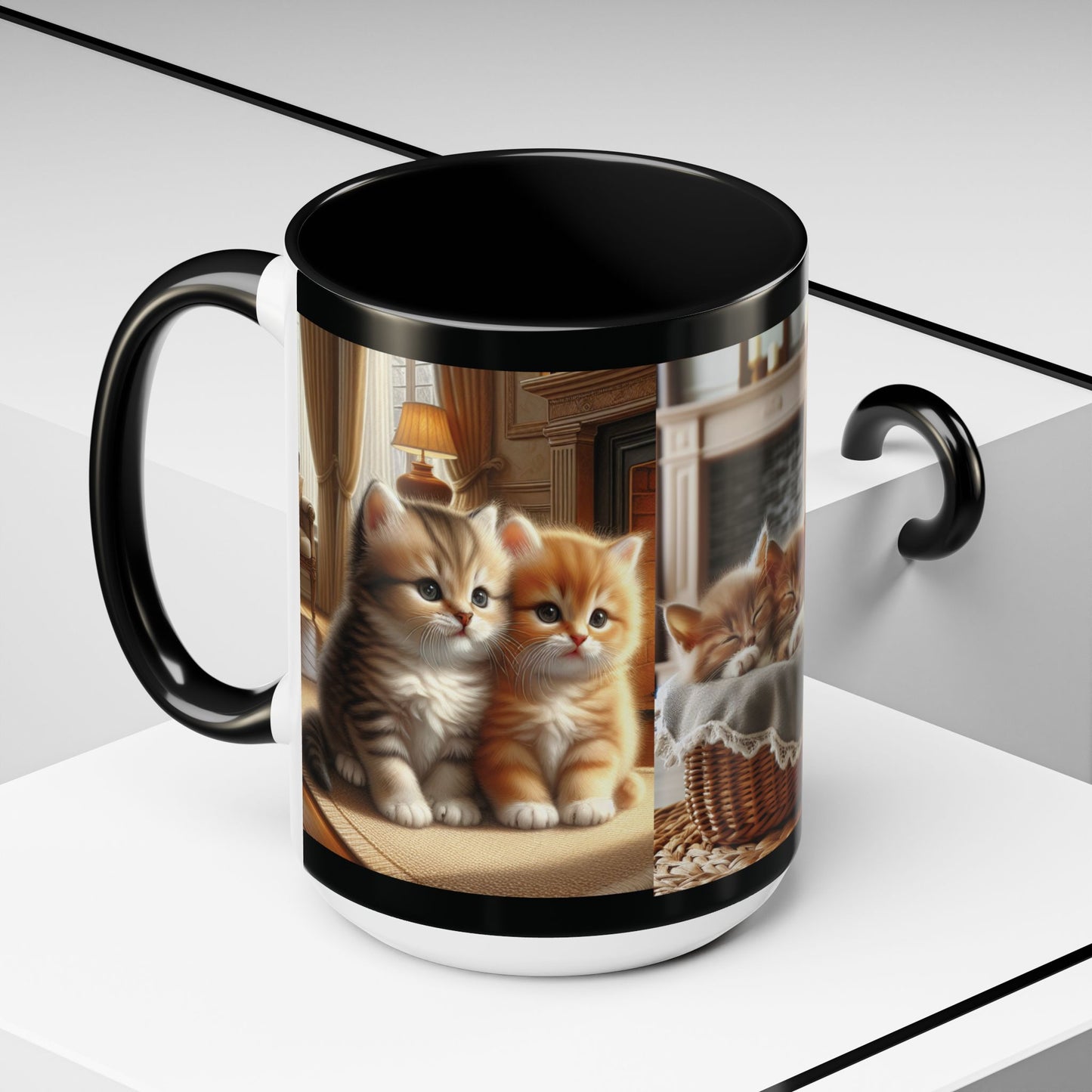 Mug- Kittens - Accent Coffee Mug (11oz, 15oz) (AOP)