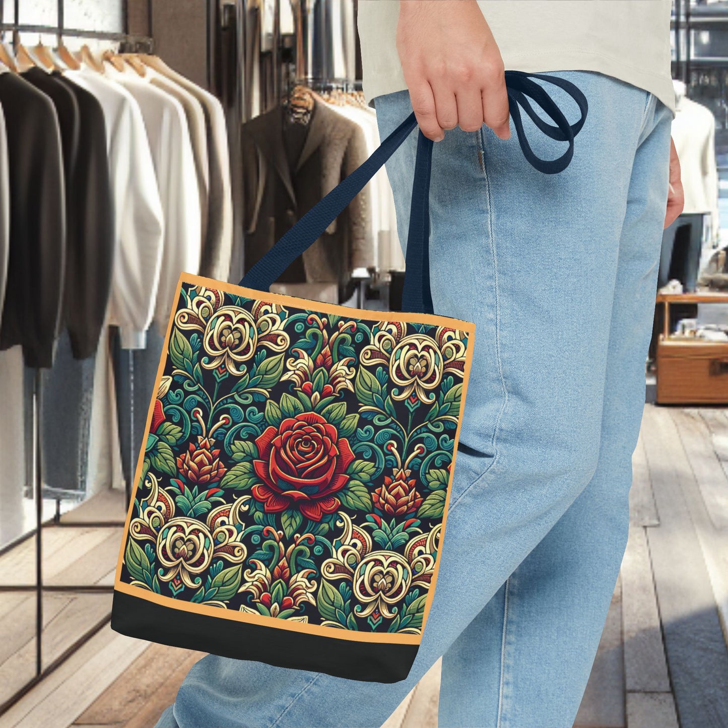 Tote Bag-Rose Garden -Tote Bag