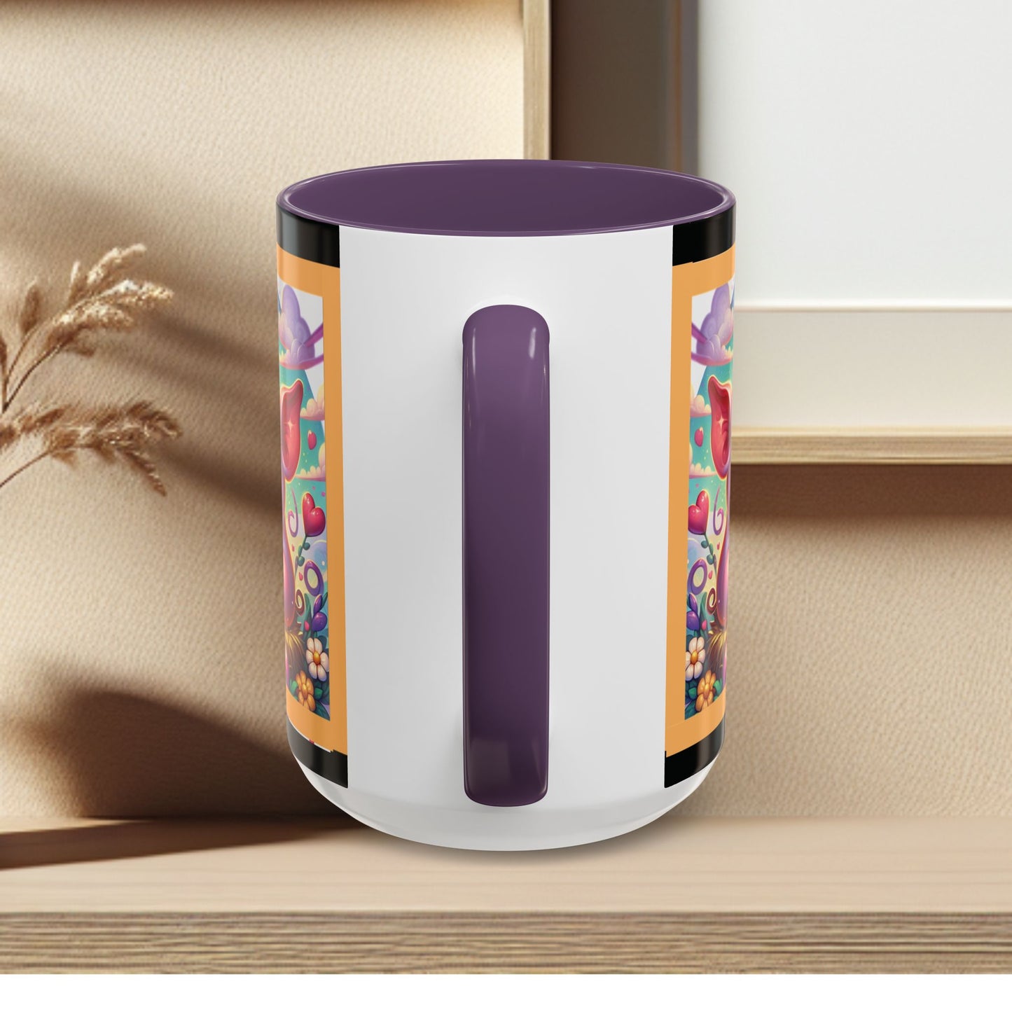 Coffee Mug Love Pigs Picknick 11, 15oz