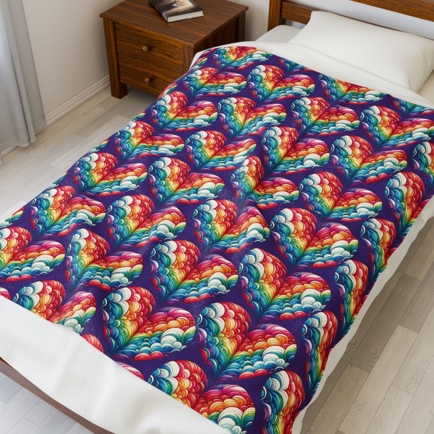 Velveteen Plush Blanket - Harts in the Sky