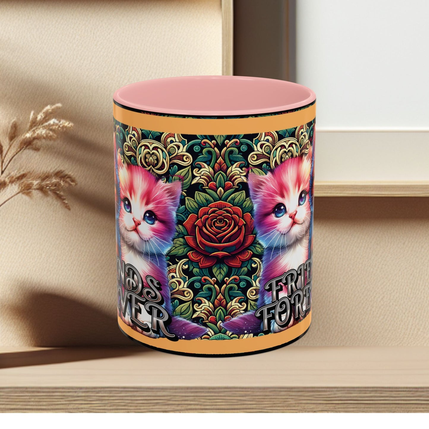 Coffee Mug Kittens Friends Forever
