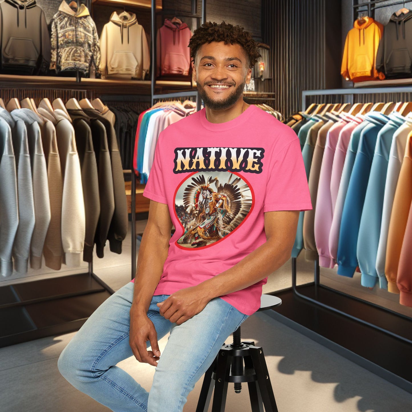 Unisex T-shirt - Native Dancer - Tee Shirt-