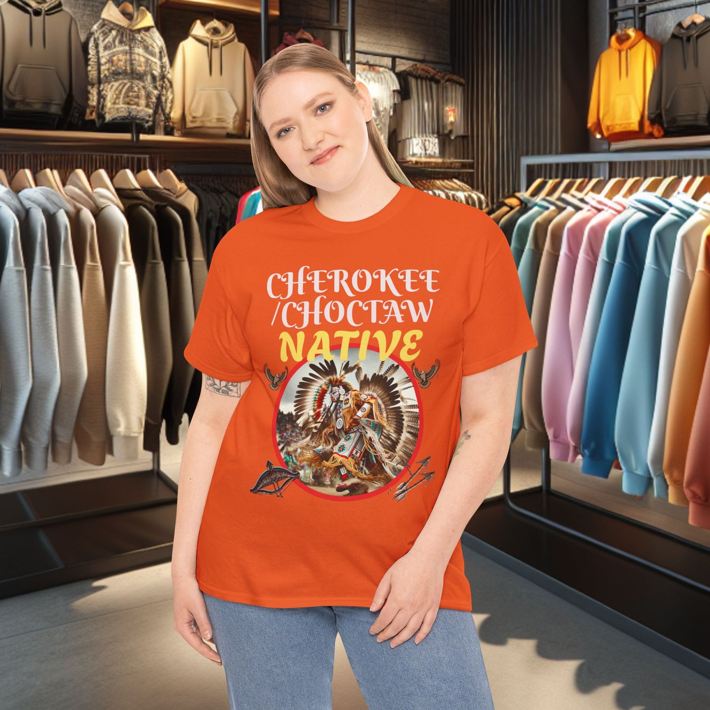 Cherokee / Choctaw Native- Heavy Cotton Tee