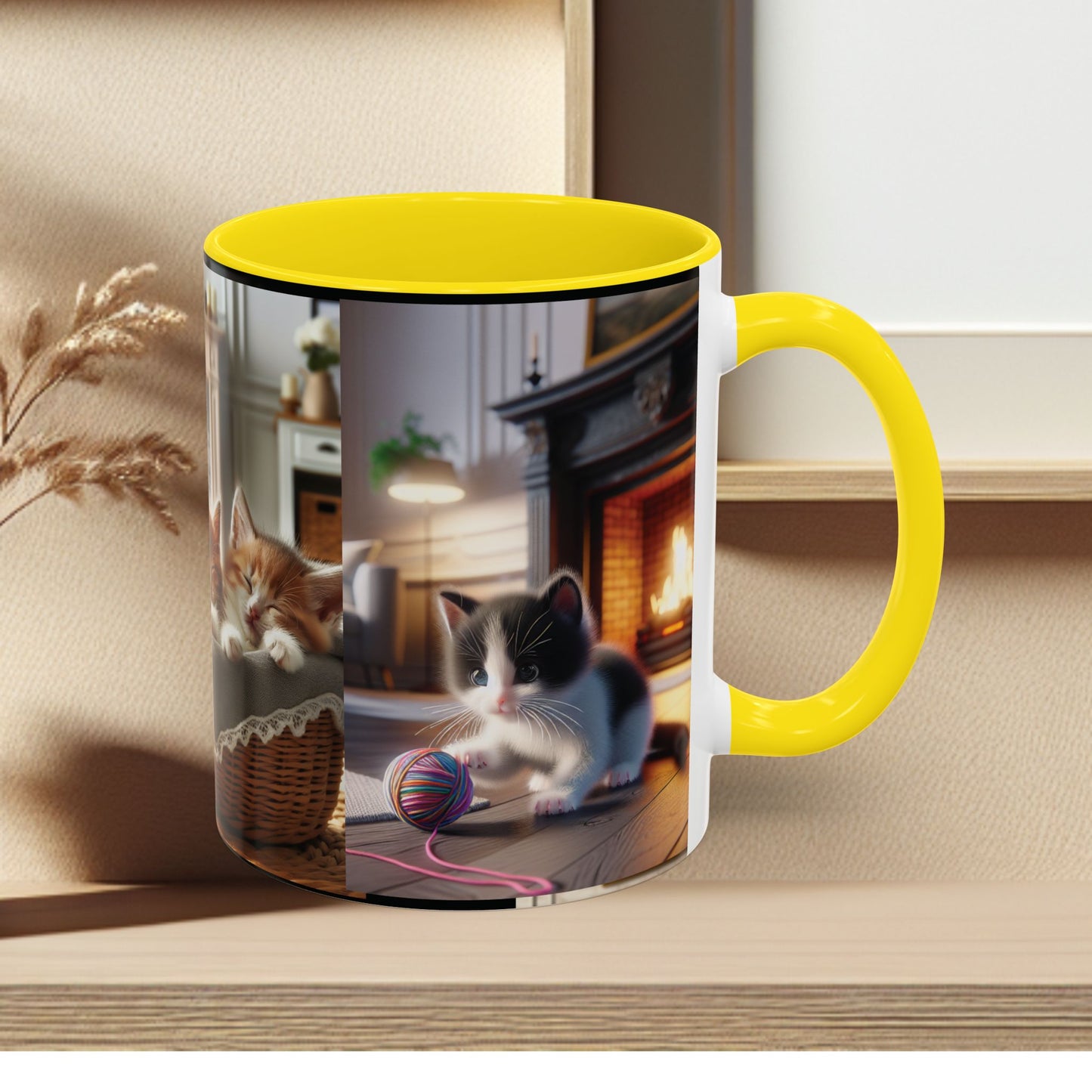 Mug- Kittens - Accent Coffee Mug (11oz, 15oz) (AOP)
